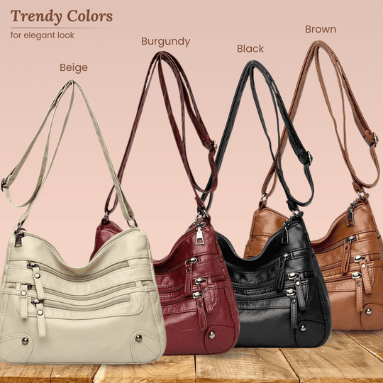 Rosalia’s Multi-Zip Carry | Shoulder Bag